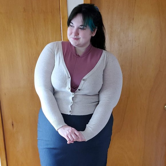 Cream Beige Long sleeved light cardigan - Picture 1 of 4